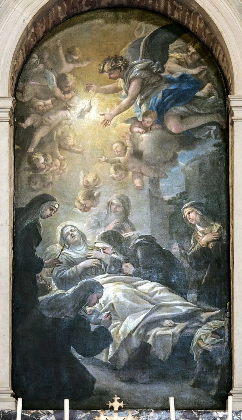 Morte di santa Scolastica - Santa Giustina, Padova